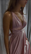 Kylie Dress soft pink Satin muti-way wrap dress