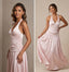 Satin Jay Drop waist pink maxi Dress