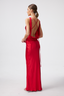 Satin Alice Open Back Maxi Dress