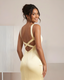The Andie Dress butter yellow