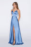 Stella Dress A-line Satin Prom dress in skyblue color prom dress skyblue