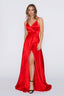 Blake Dress in Satin Red color