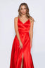 Blake Dress in Satin Red color