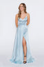 Blake Dress Satin prom dress powder blue color
