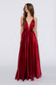 Satin Moa Dress in Wine Red