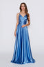 Faith Dress in Satin Sky Blue