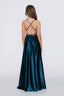 Satin Moa-Deep v Neckline Maxi Dress
